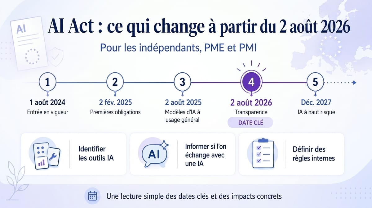 AI Act : qu'est-ce qui change  à partir du 2 août 2026 ?